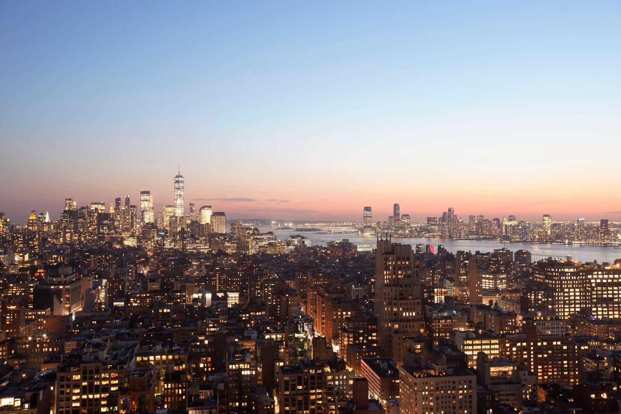 Hyatt Place New York Chelsea Esterno foto Manhattan skyline at night